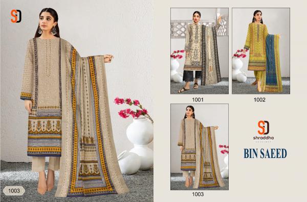 Shraddha Bin Saeed Styles Lawn Cotton Designer Pakistani Suit